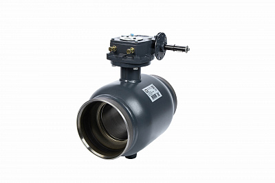 065N0151GR RJIP Premium Кран шаровой WW DN150 PN25 WG (приварной, с редуктором, С/П), Ридан