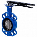 Затвор дисковый Ridval тип RVB 01 DN032 PN16,корпус чугун, диск Н/Ж, EPDM СИНИЙ