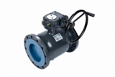 065N0271GR RJIP Premium Кран шаровой FF DN350 PN16 WG (фланцевый, с редуктором, С/П), Ридан